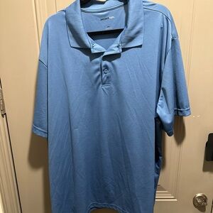Sport-Tek Mens Activewear Polo Shirt Blue Short Sleeve Collar Big & Tall 4XL New